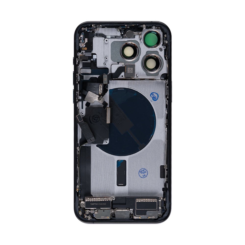 Für Apple iPhone 15 Pro Max Gehäuse mit Kleinteilen Black Titanium OEM – Bild 2