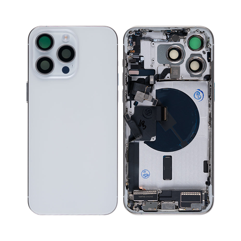 Für Apple iPhone 15 Pro Max Gehäuse mit Kleinteilen White Titanium OEM – Bild 3