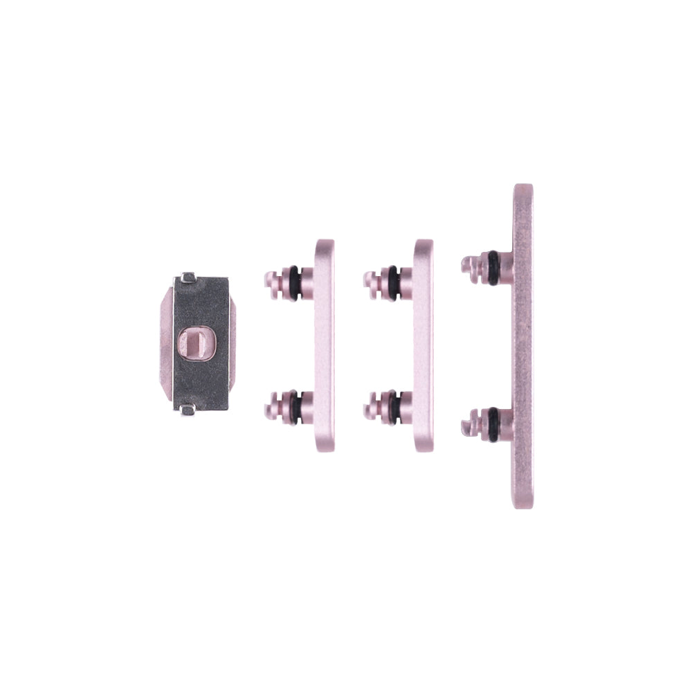 Für Apple iPhone 15, 15 Plus Side Taste Set Pink Original ausgebaut (4pcs)