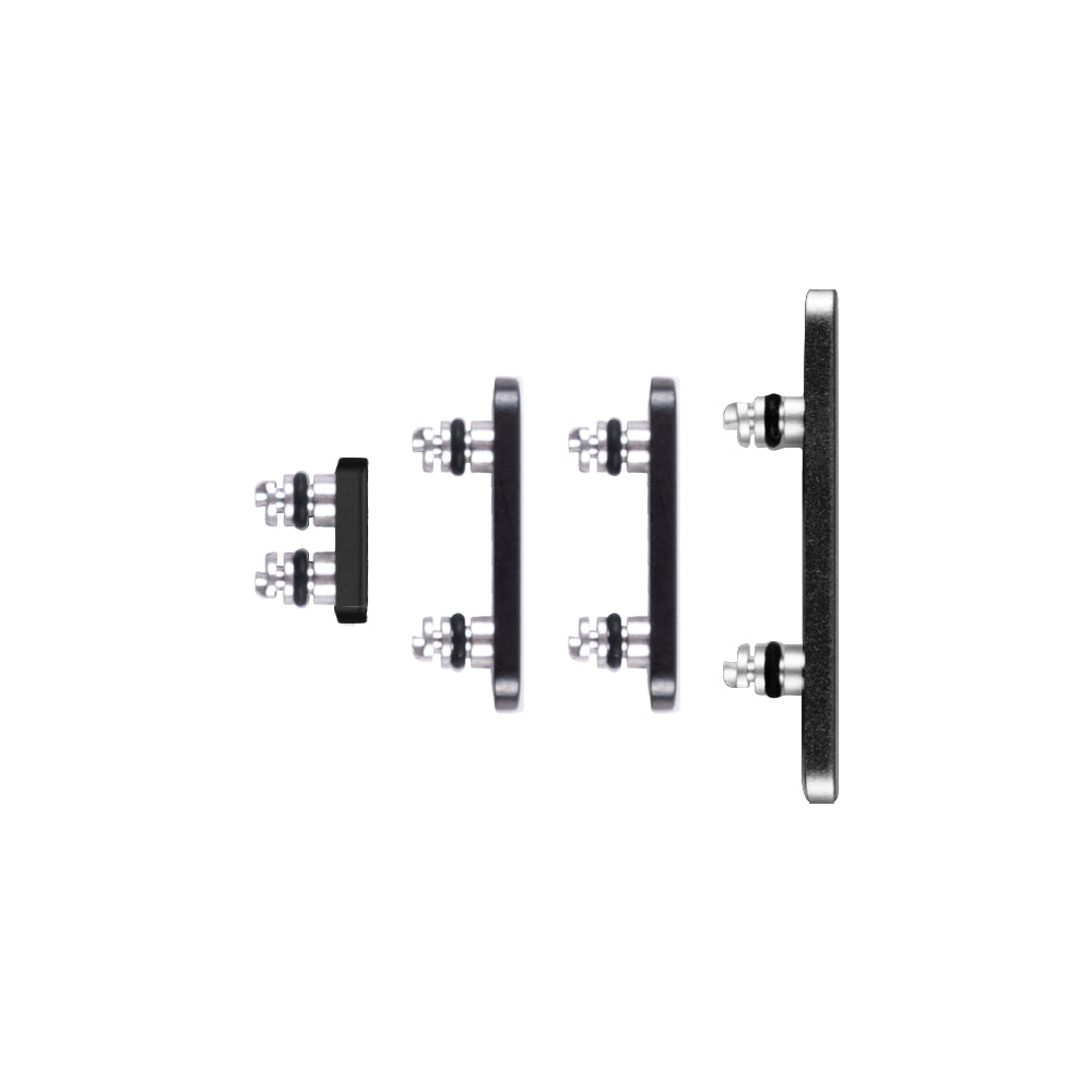 Für Apple iPhone 15 Pro, 15 Pro Max Side Taste Set Black Titanium Original ausgebaut (4pcs)
