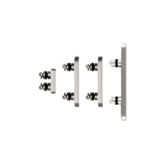 Für Apple iPhone 15 Pro, 15 Pro Max Side Taste Set Natural Titanium Original ausgebaut (4pcs）
