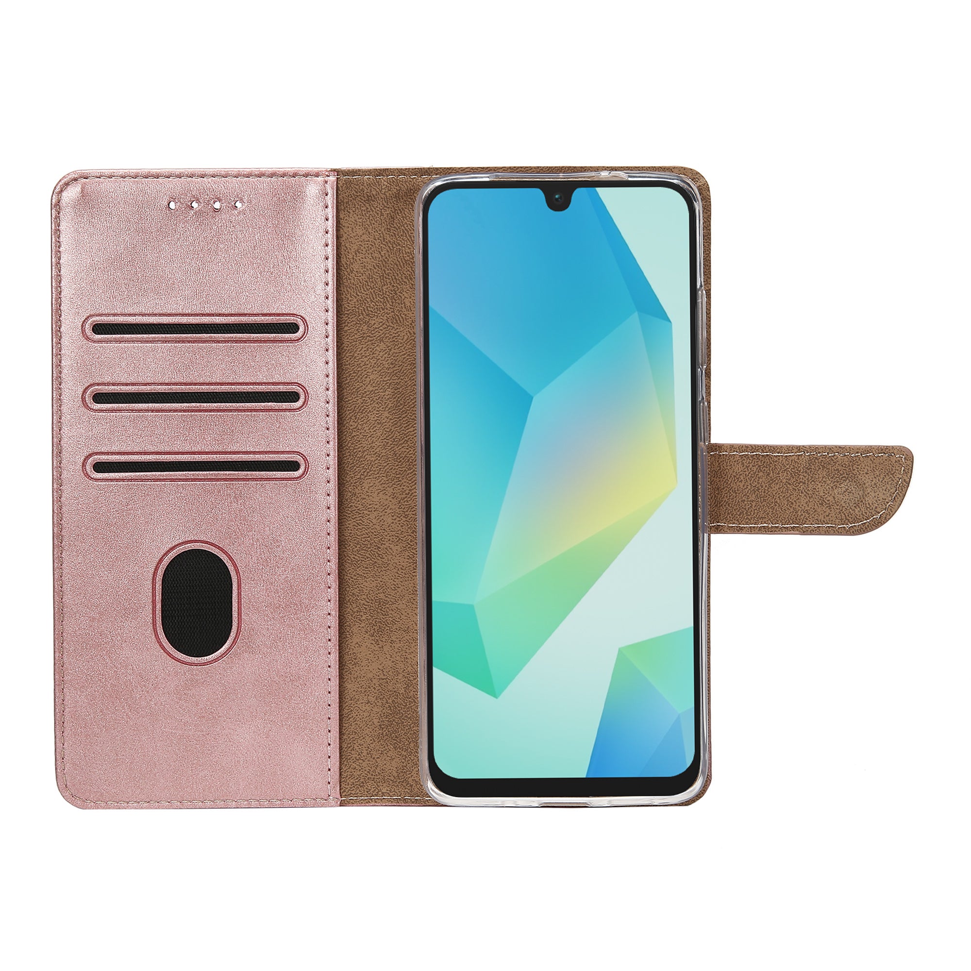 Rixus Buchhülle für Samsung Galaxy A16 4G, A16 5G Pink – Bild 5
