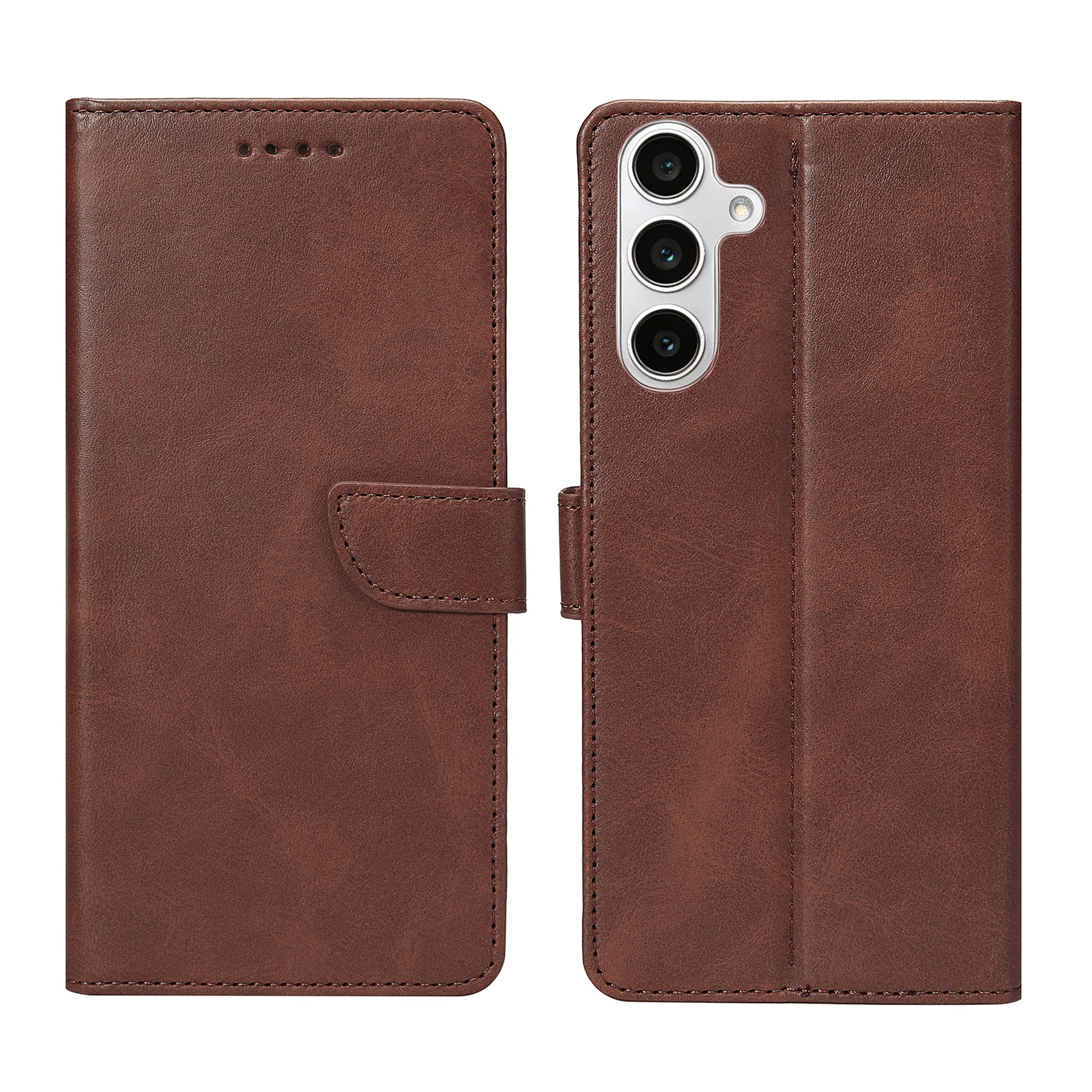 Rixus Buchhülle für Samsung Galaxy S24 FE Brown – Bild 3