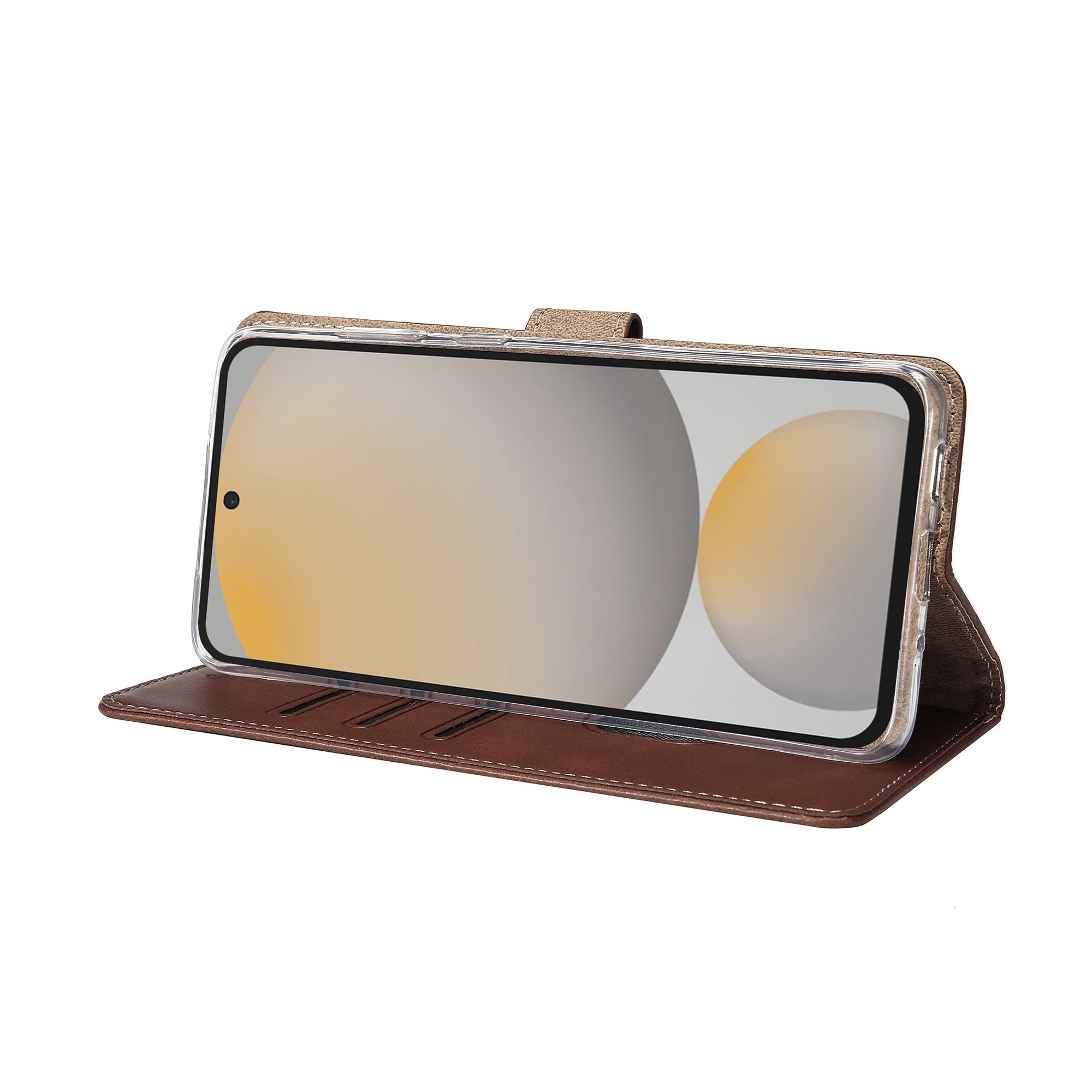 Rixus Buchhülle für Samsung Galaxy S24 FE Brown – Bild 6