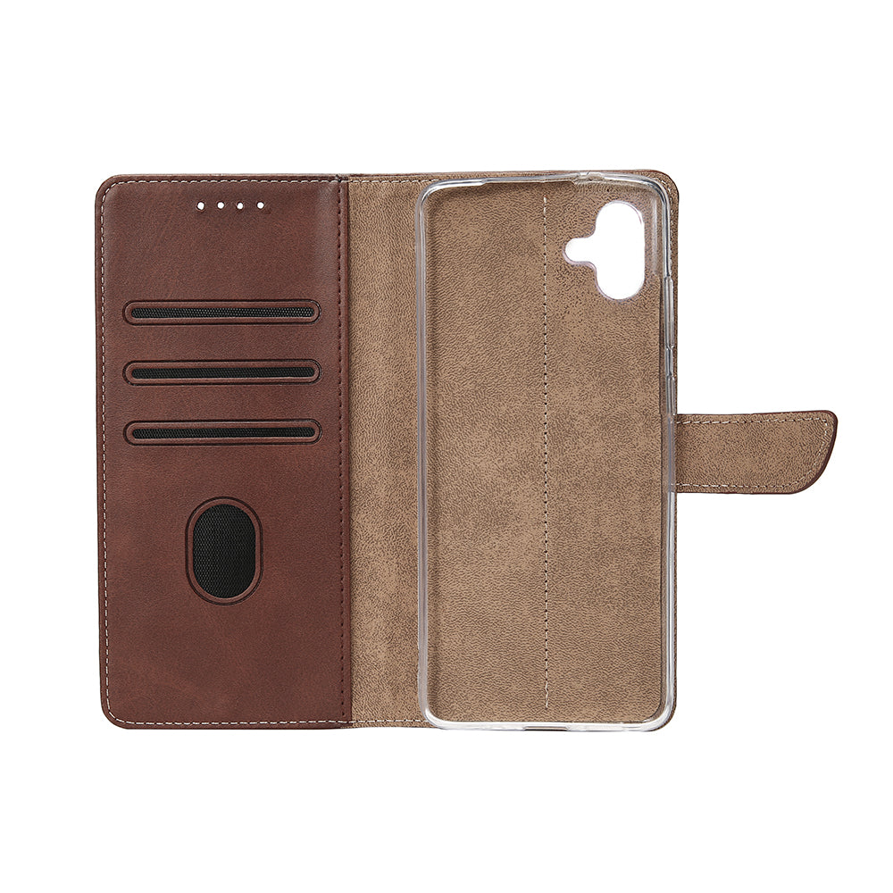Rixus Buchhülle für Samsung Galaxy A06 Brown – Bild 5