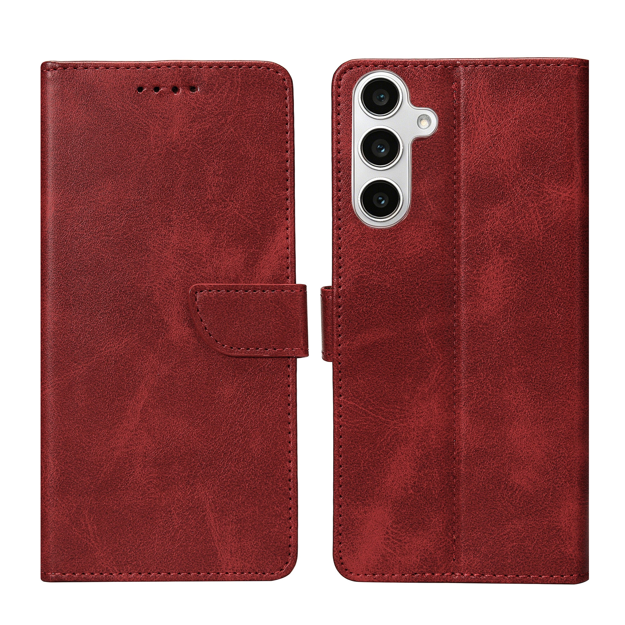 Rixus Buchhülle für Samsung Galaxy S24 FE Dark Red – Bild 3