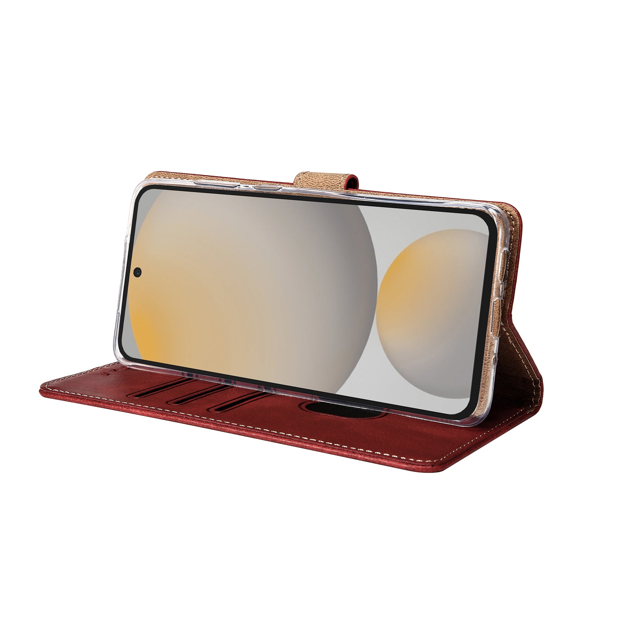 Rixus Buchhülle für Samsung Galaxy S24 FE Dark Red – Bild 6