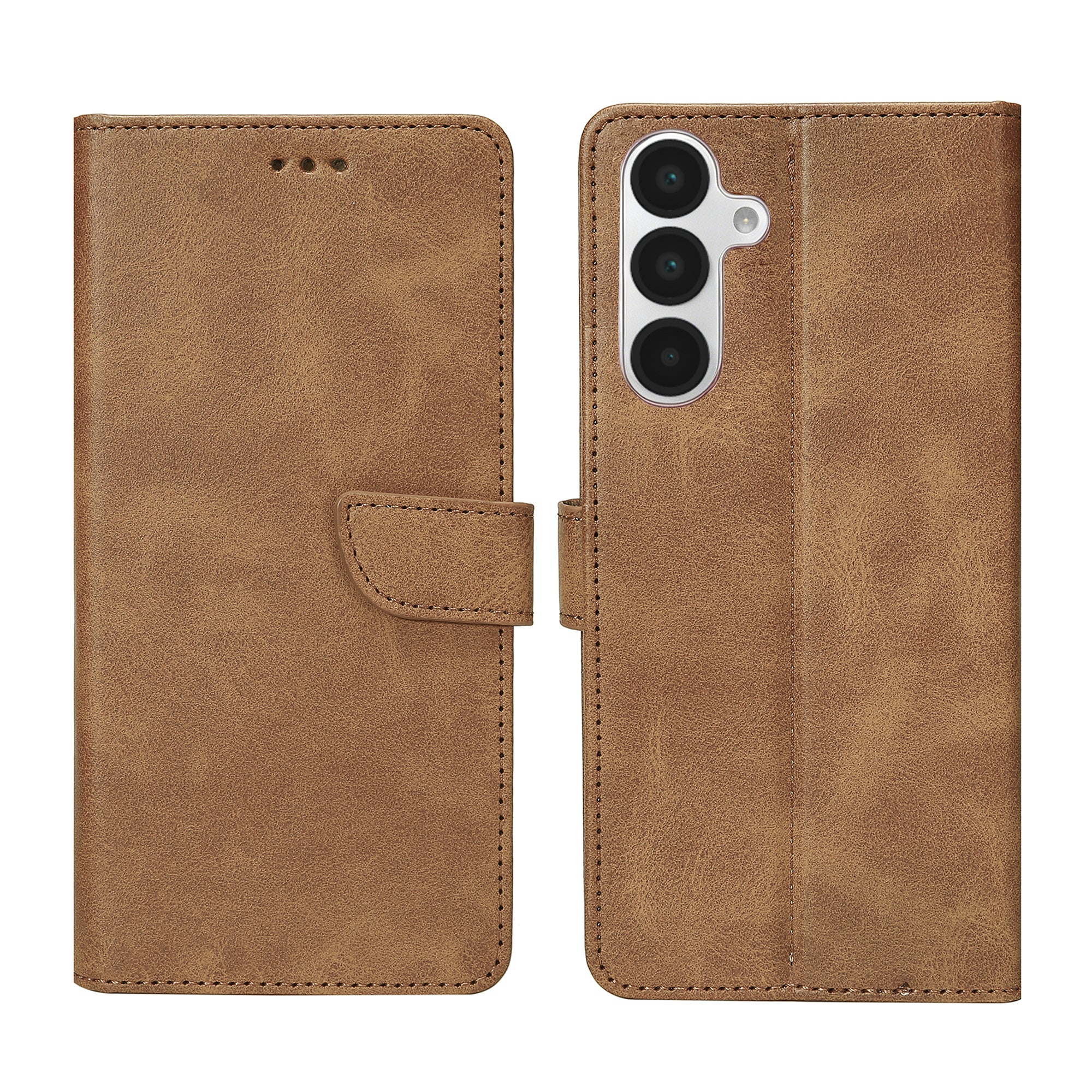 Rixus Buchhülle für Samsung Galaxy A16 4G, A16 5G Light Brown – Bild 3