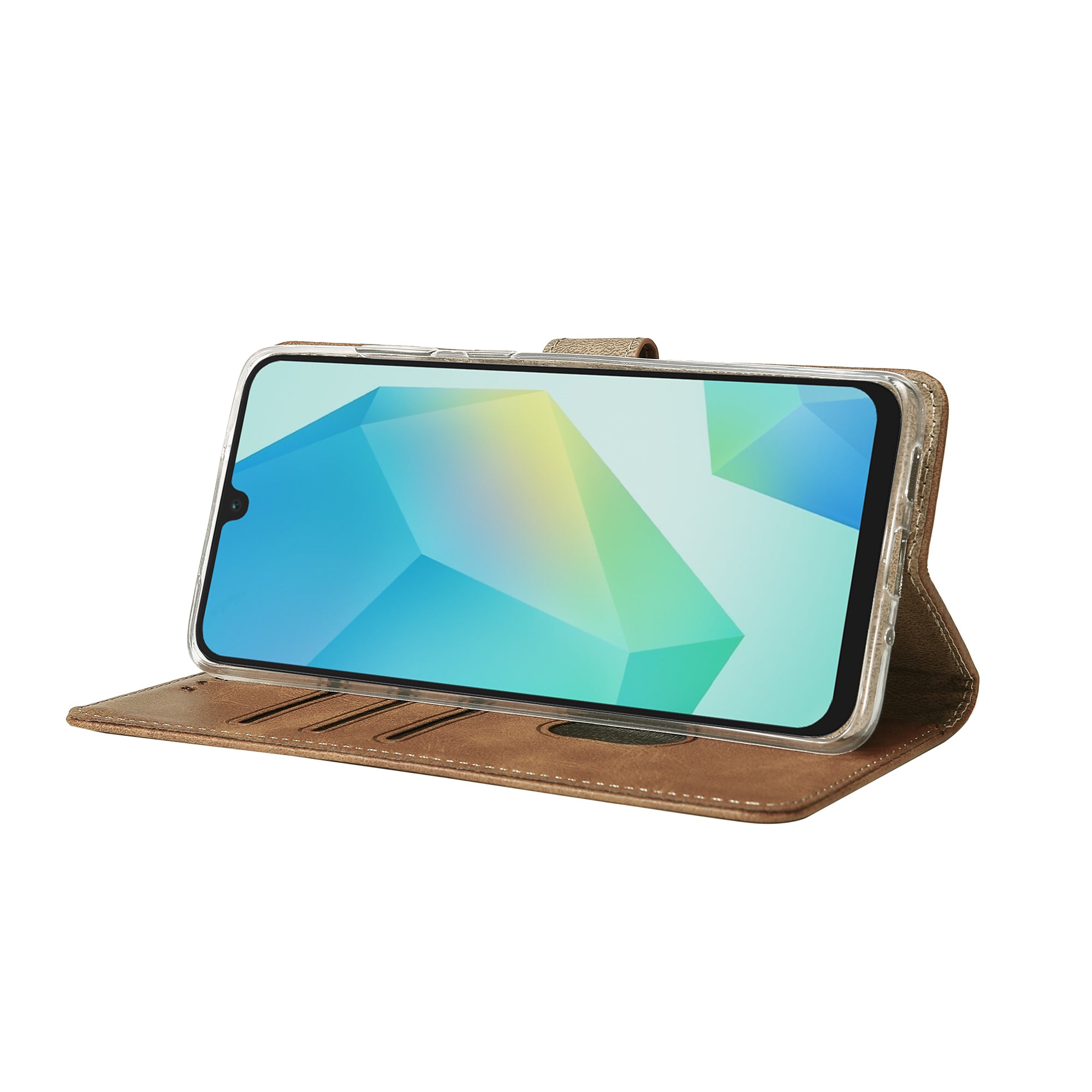Rixus Buchhülle für Samsung Galaxy A16 4G, A16 5G Light Brown – Bild 6