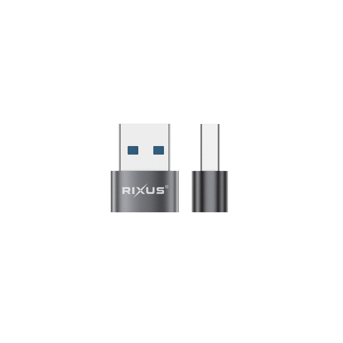 Rixus RXOTG01 USB-C To USB-A OTG Adapter Space Gray (2er-Pack) – Bild 3