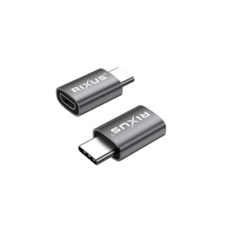 Rixus RXOTG04 USB-C To Micro OTG Adapter Space Gray (2er-Pack)