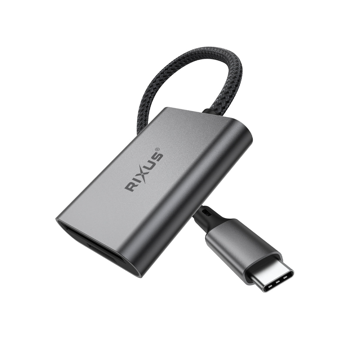 Rixus RXCR01 USB-C To SD/TF Kartenleser Adapter Space Gray – Bild 2