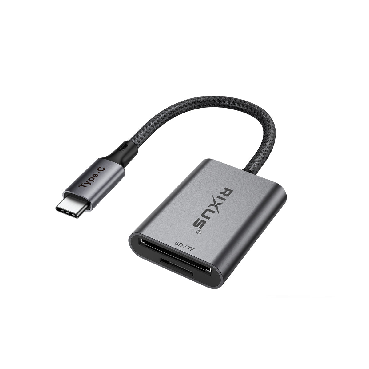 Rixus RXCR01 USB-C To SD/TF Kartenleser Adapter Space Gray – Bild 3