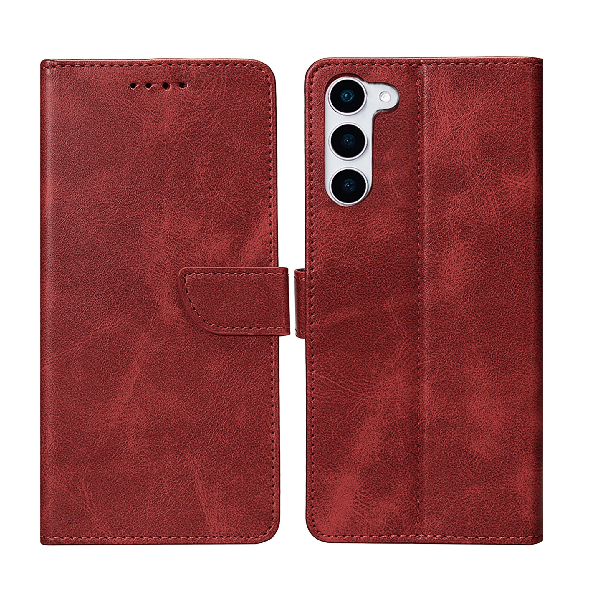 Rixus Buchhülle für Samsung Galaxy S23 Dark Red – Bild 3
