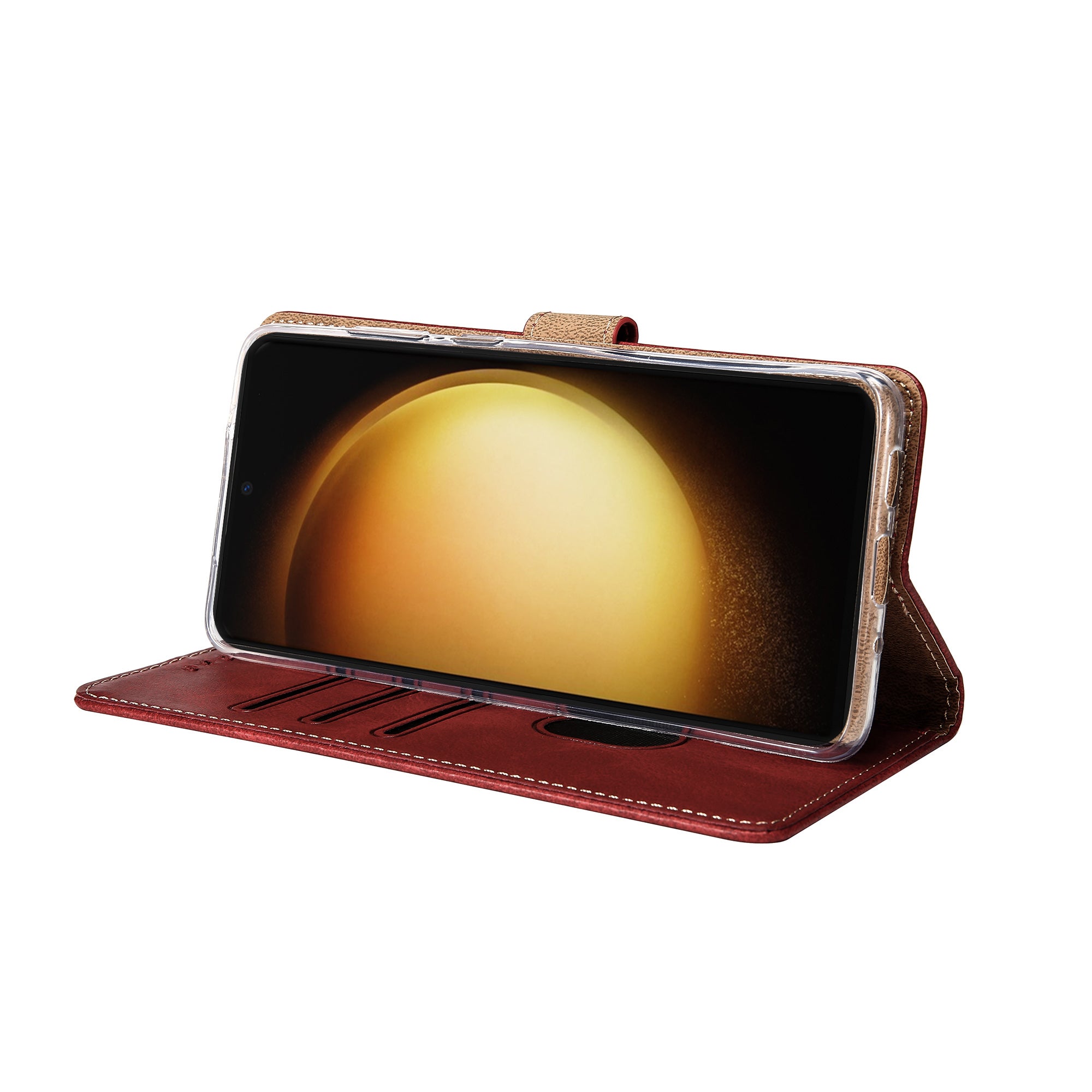 Rixus Buchhülle für Samsung Galaxy S23 Ultra Dark Red – Bild 6