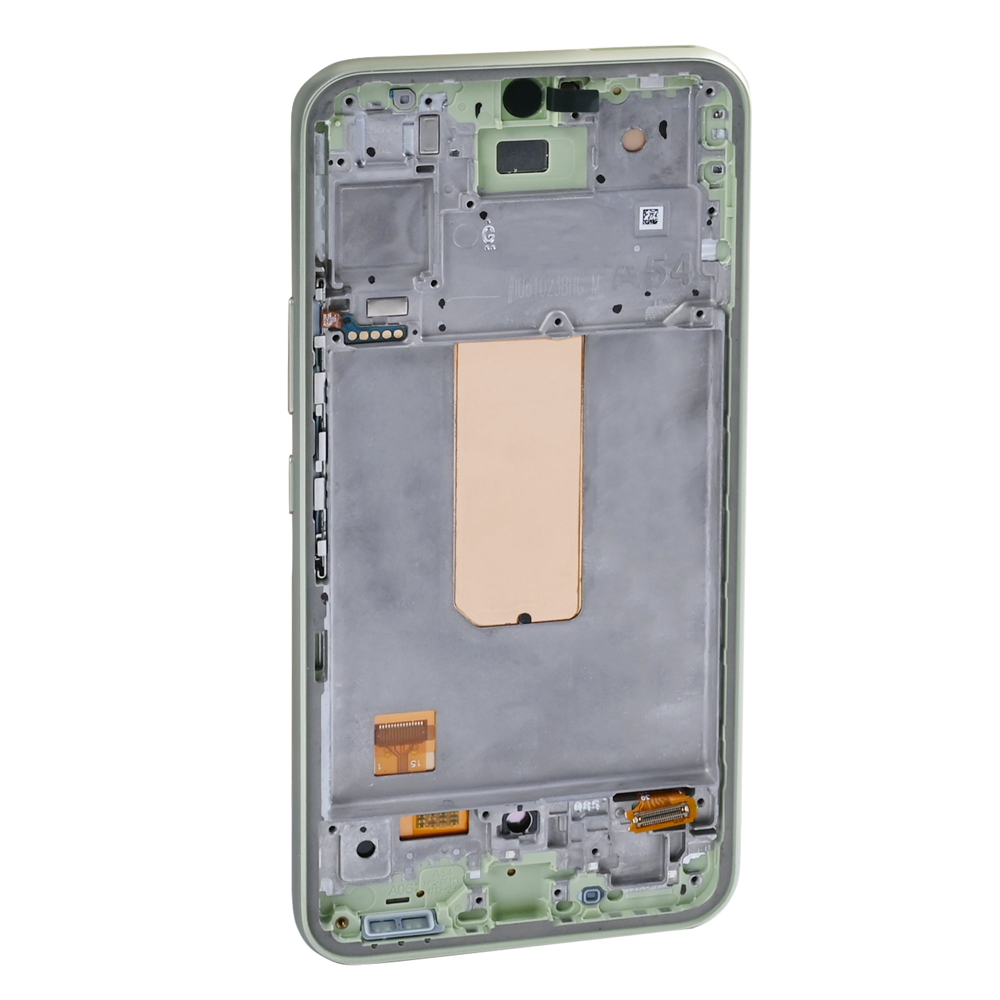 Samsung Galaxy A54 5G A546B Display und Touchscreen-Digitizer mit Rahmen Lime Soft-OLED – Bild 3