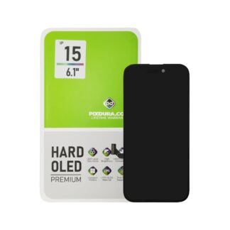 PIXDURA für Apple iPhone 15 Display und Touchscreen-Digitizer Hard-OLED Premium (IC Removable) (90Hz)