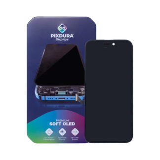 PIXDURA für Apple iPhone 15 Plus Display und Touchscreen-Digitizer Soft-OLED Premium (IC Removable) (60Hz)