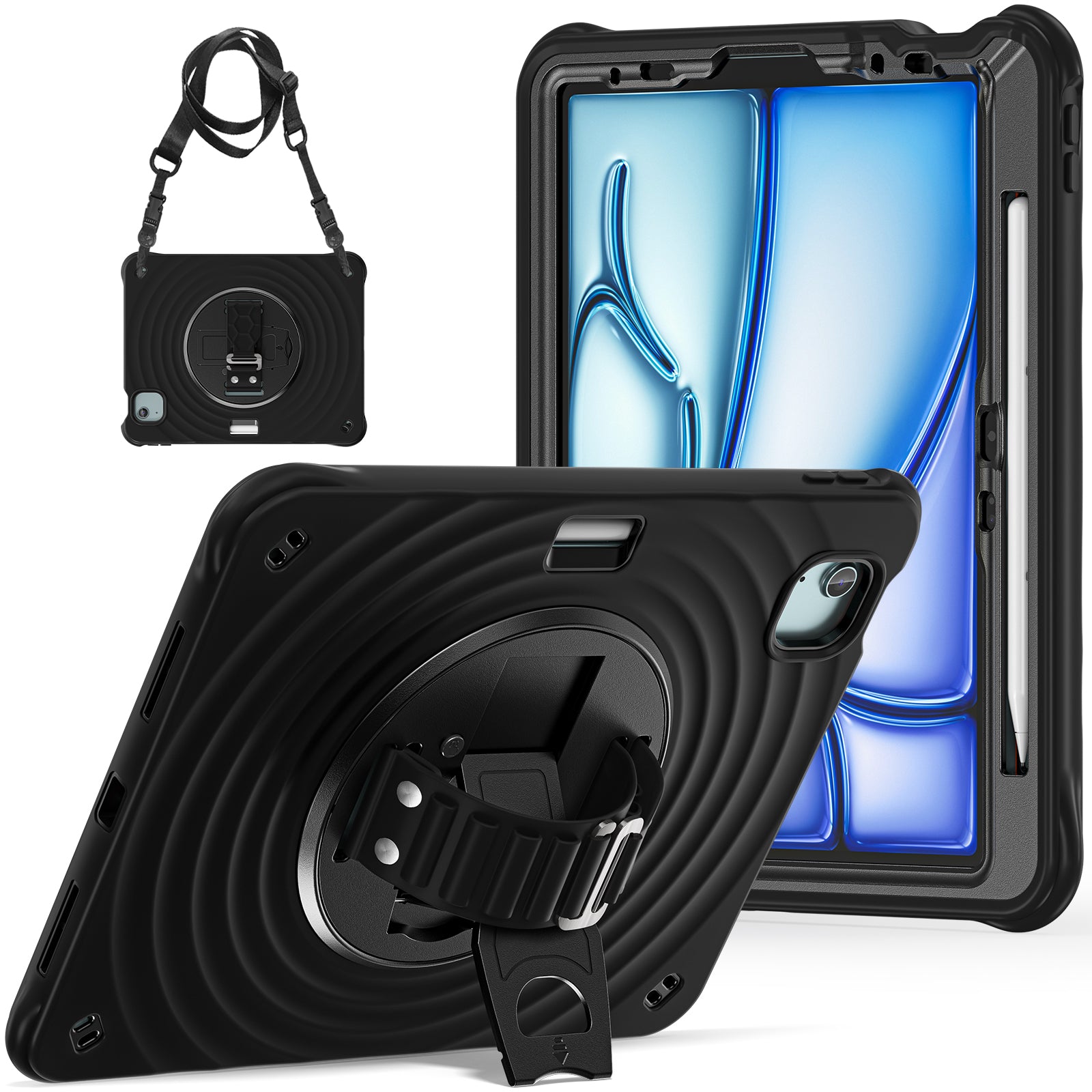Rixus RXTC08 Anti Shock Hülle für Apple iPad Pro 11 inch (2024) Black – Bild 2