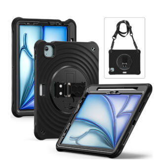 Rixus RXTC08 Anti Shock Hülle für Apple iPad Pro 13 inch (2024) Black