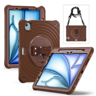 Rixus RXTC08 Anti Shock Hülle für Apple iPad Pro 13 inch (2024) Chocolate