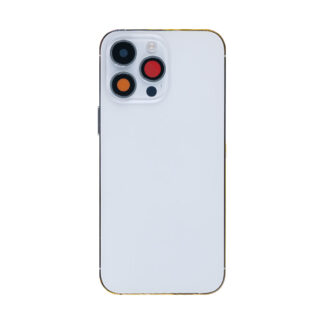 Für Apple iPhone 14 Pro Max Gehäuse mit Kleinteilen Silver OEM