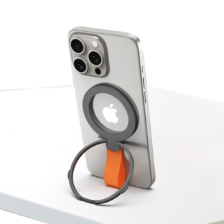 Rixus RXPH20BO Mobile Phone Holder mit MagSafe kompatibel Black und Orange