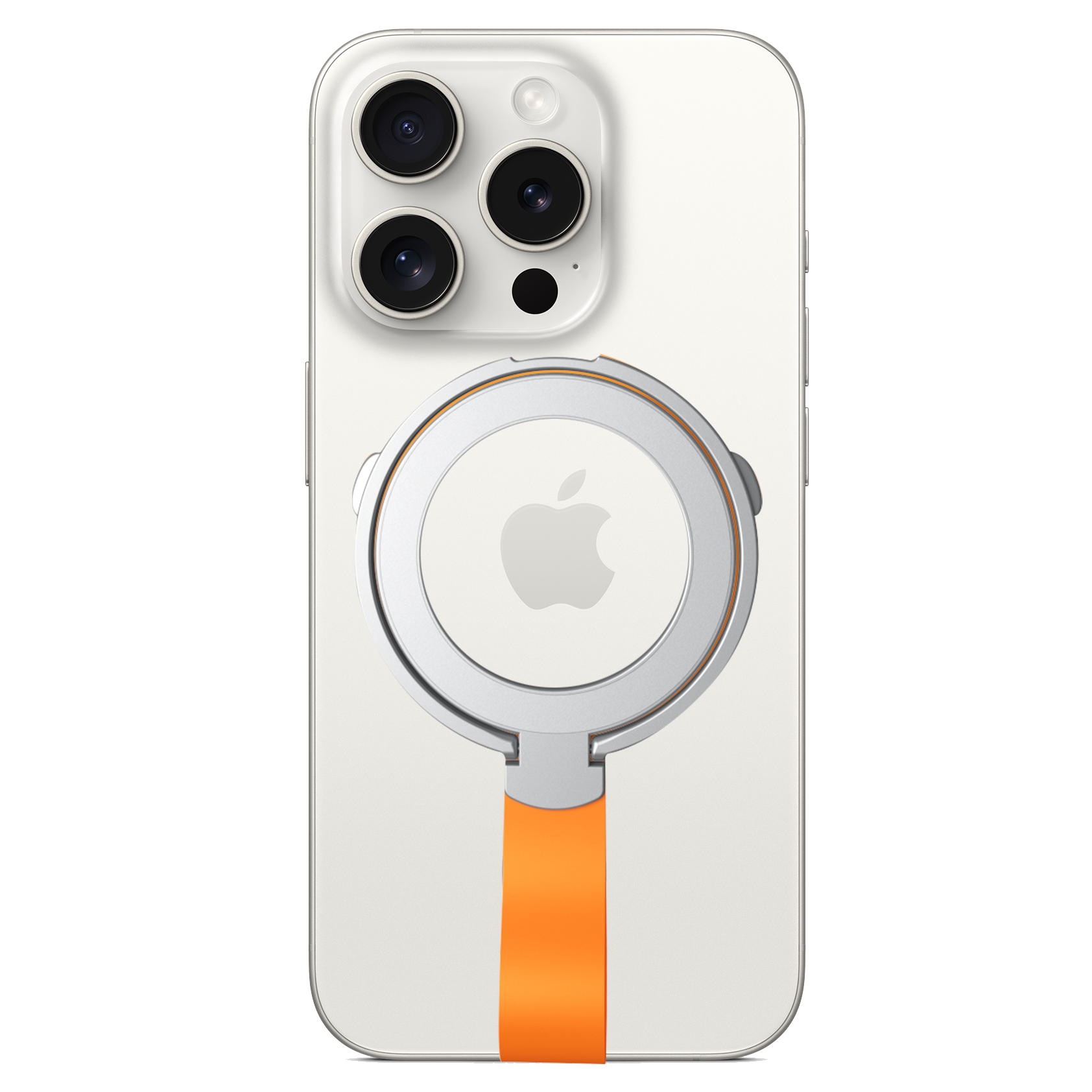 Rixus RXPH20SO Mobile Phone Holder mit MagSafe kompatibel Silver und Orange – Bild 2