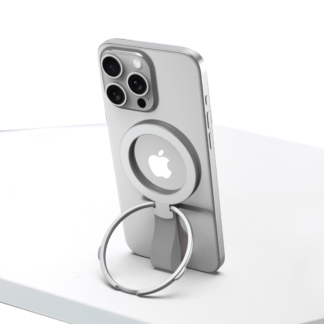 Rixus RXPH20S Mobile Phone Holder mit MagSafe kompatibel Silver