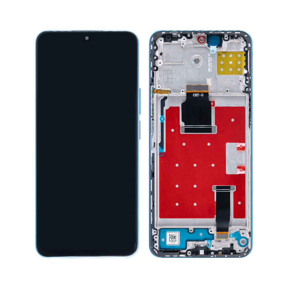 Honor X8a, 90 Lite Display und Touchscreen-Digitizer mit Rahmen Cyan Lake OEM – Bild 4