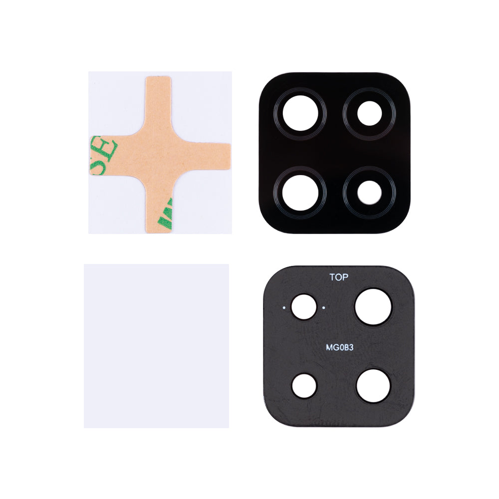 Samsung Galaxy A12 A125F, A12 Nacho A127F, M12 M127F Kameraglas Black OEM – Bild 3