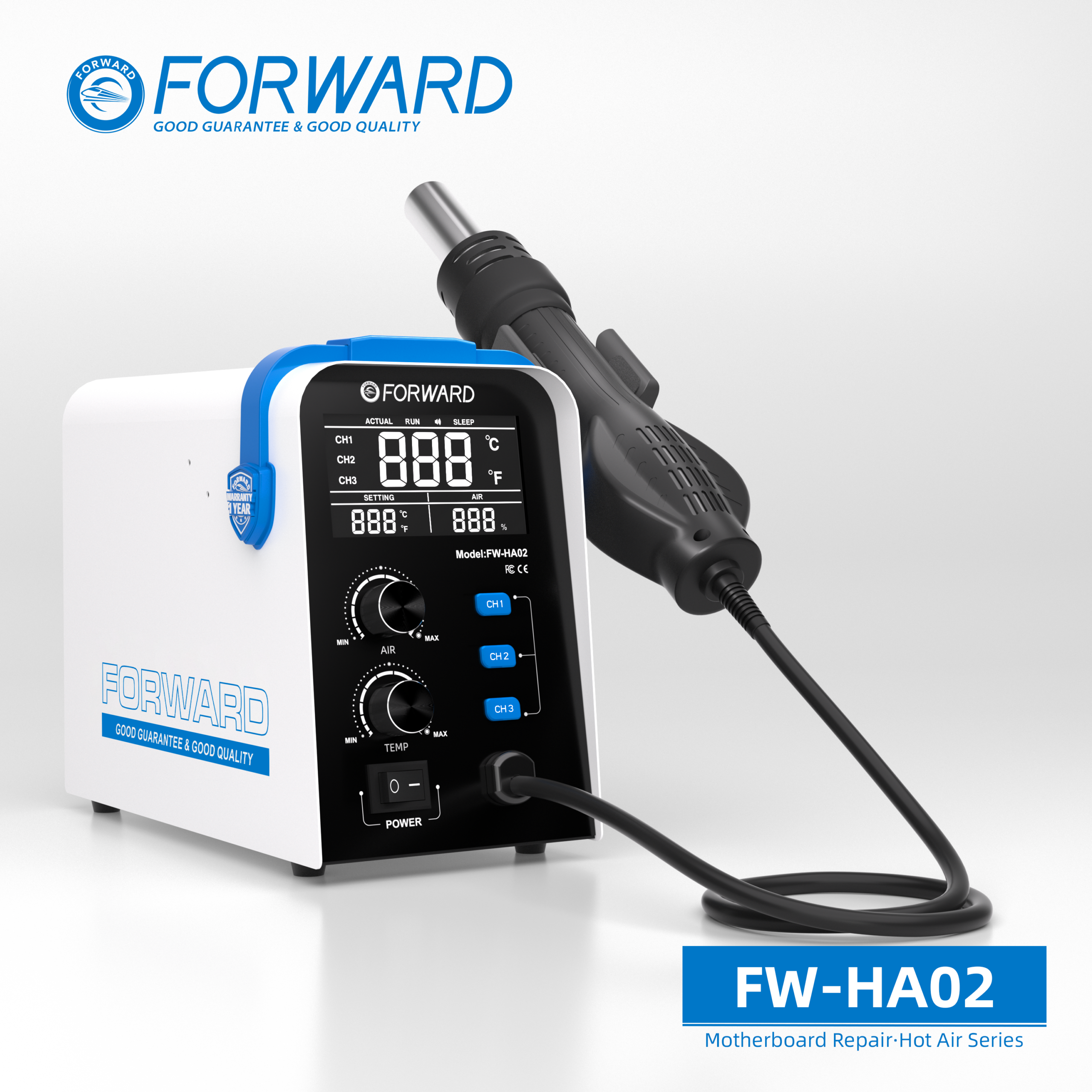FORWARD FW-HA02 Precise Temperature Control Hot Air Gun