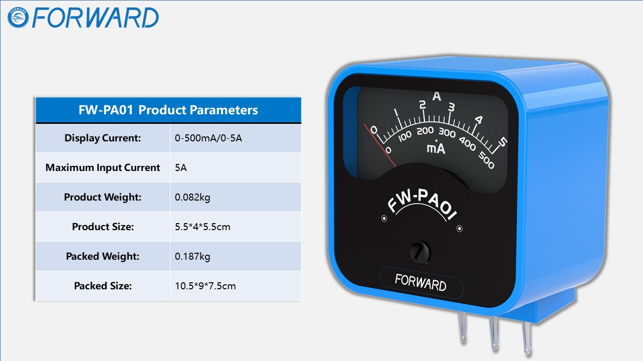 FORWARD FW-PA01 Precision Pointer Ammeter Blue – Bild 2