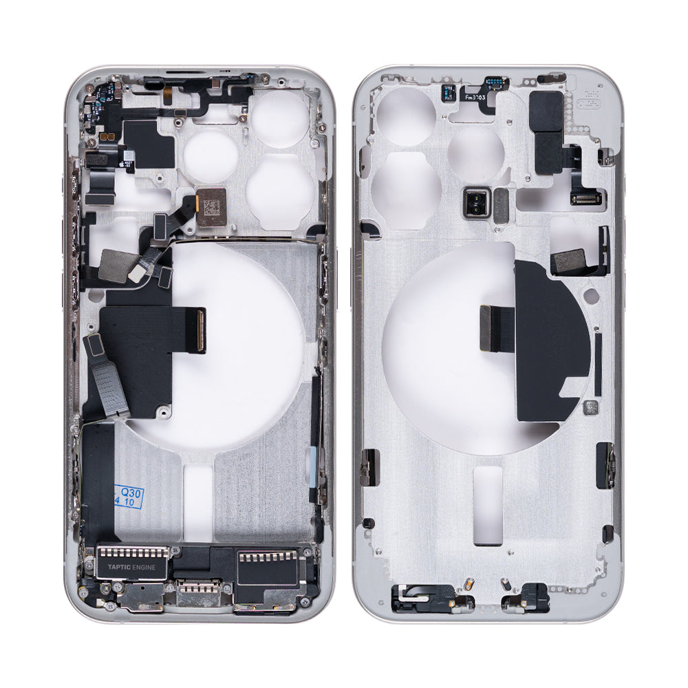 Für Apple iPhone 15 Pro Middle Rahmen White Titanium OEM – Bild 3