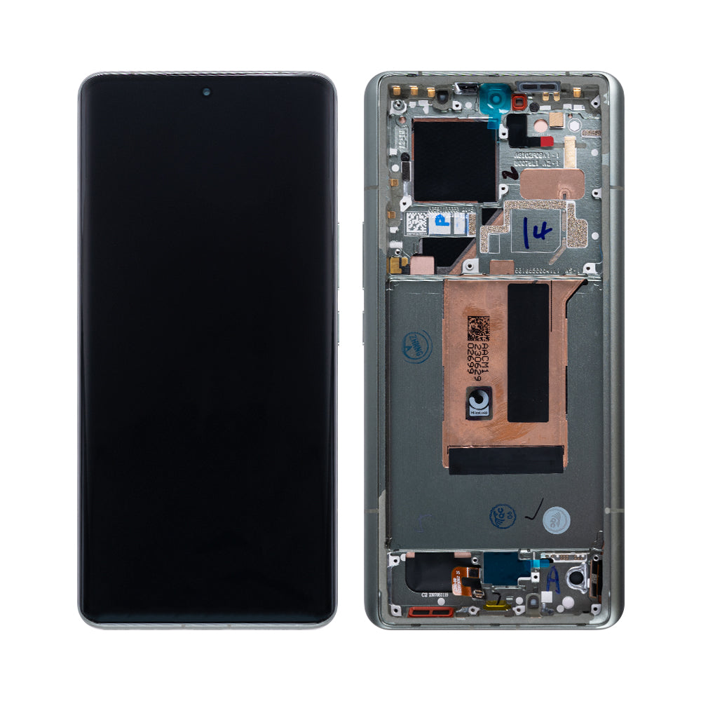 Original OEM Display für Xiaomi 13 Ultra mit Rahmen Olive Green – Bild 3