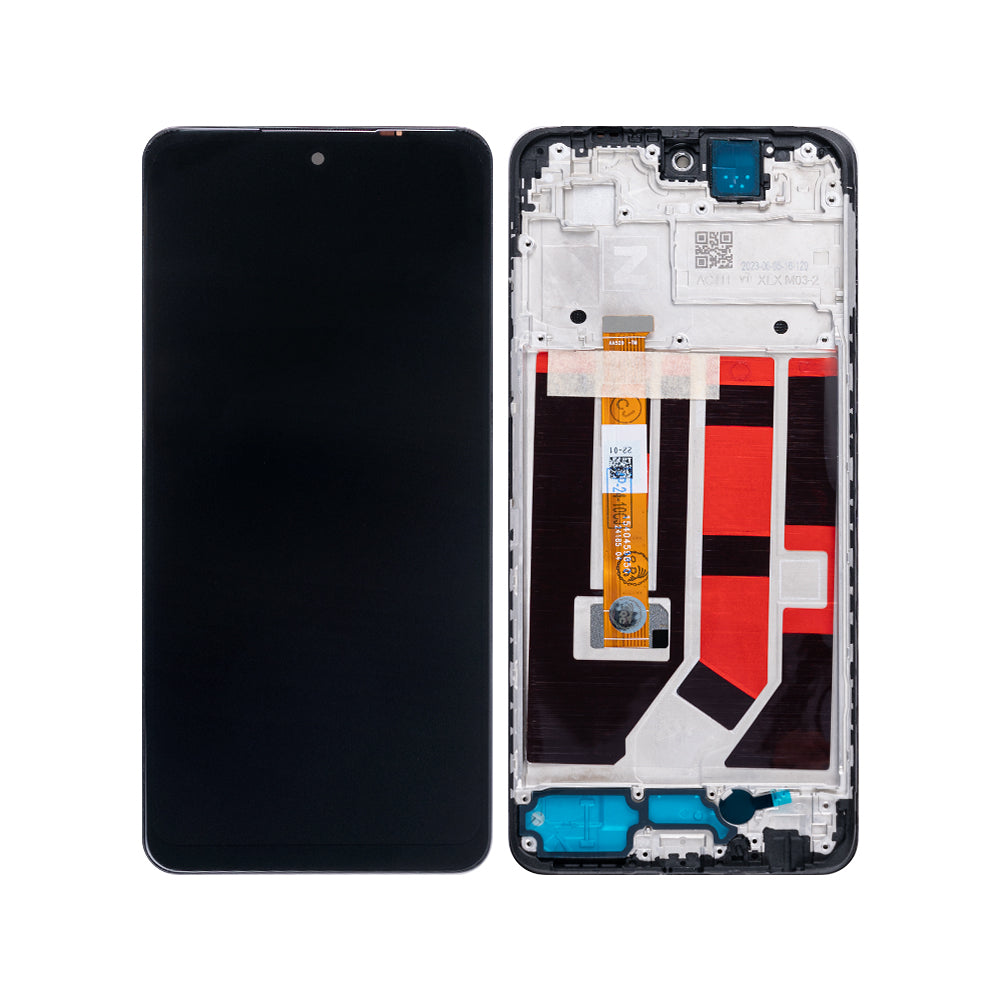 OEM Display für Oppo A58 4G mit Rahmen Schwarz – Bild 4