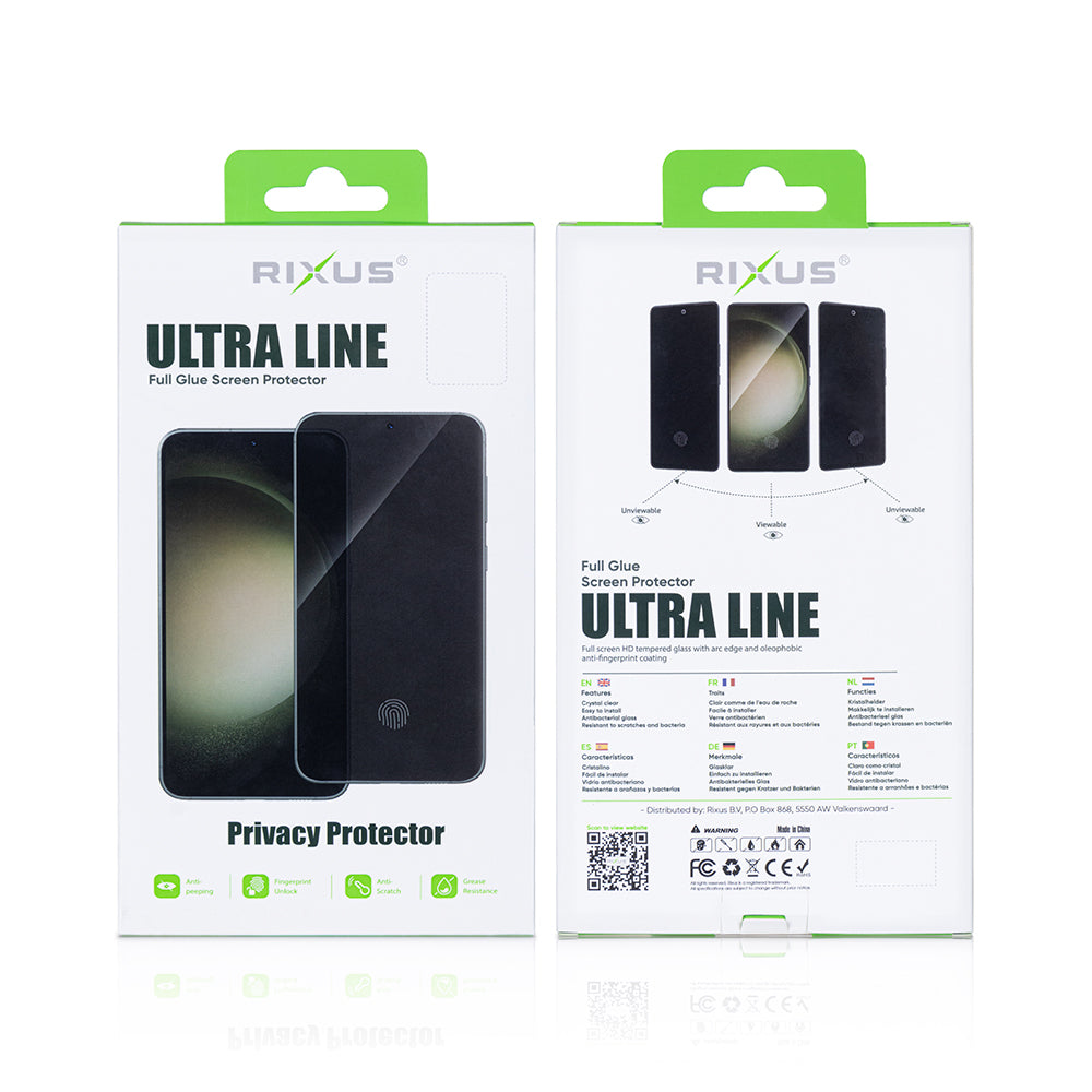 Rixus Privacy Ultra Line Panzerglas für Samsung Galaxy S24 Plus, S25 Plus – Bild 2