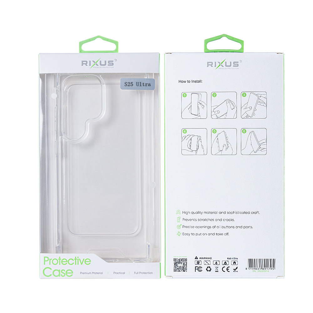 Rixus Anti-Burst Hülle für Samsung Galaxy S25 Ultra Transparent – Bild 6