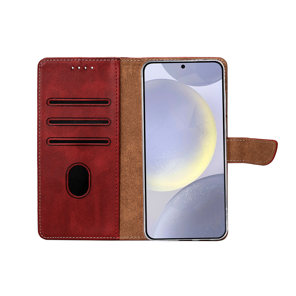 Rixus Buchhülle für Samsung Galaxy S25 Dark Red – Bild 5