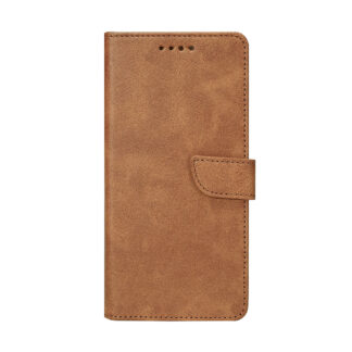 Rixus Buchhülle für Samsung Galaxy S25 Light Brown