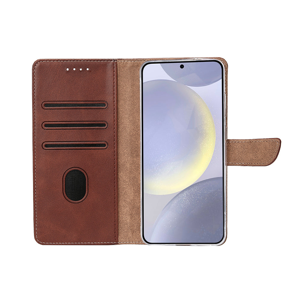 Rixus Buchhülle für Samsung Galaxy S25 Plus Brown – Bild 5