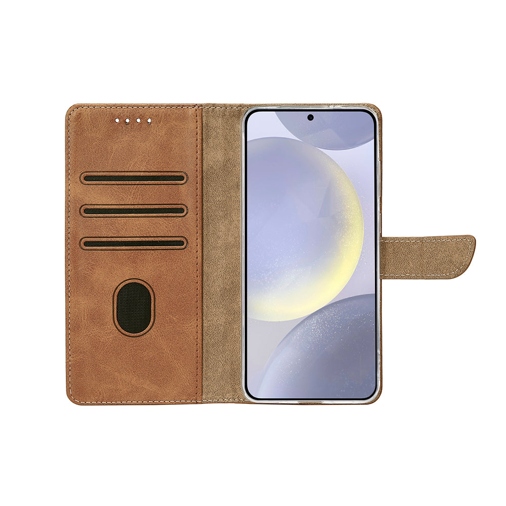 Rixus Buchhülle für Samsung Galaxy S25 Plus Light Brown – Bild 5