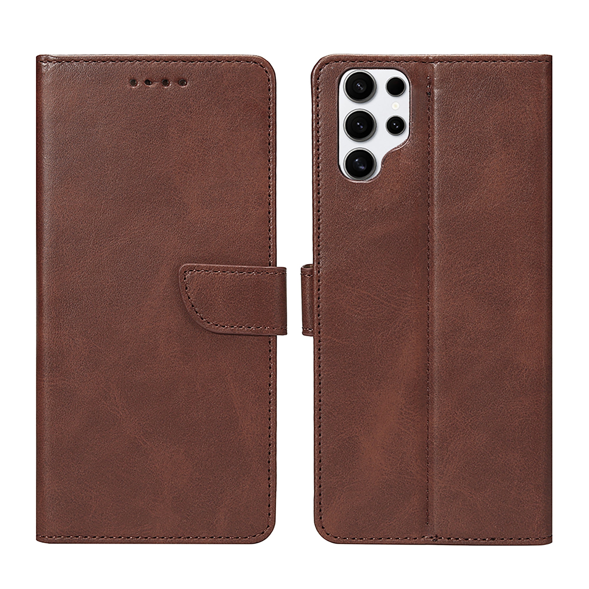 Rixus Buchhülle für Samsung Galaxy S25 Ultra Brown – Bild 3
