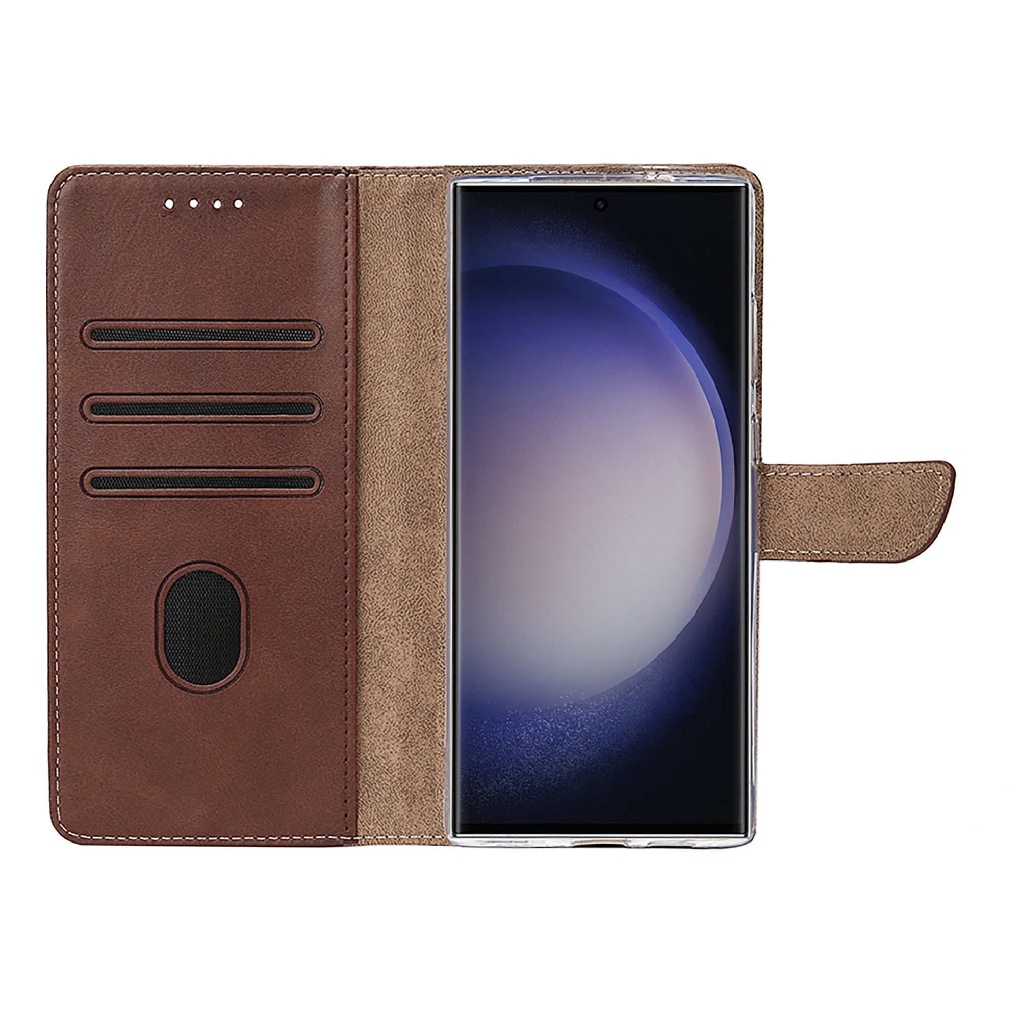 Rixus Buchhülle für Samsung Galaxy S25 Ultra Brown – Bild 5