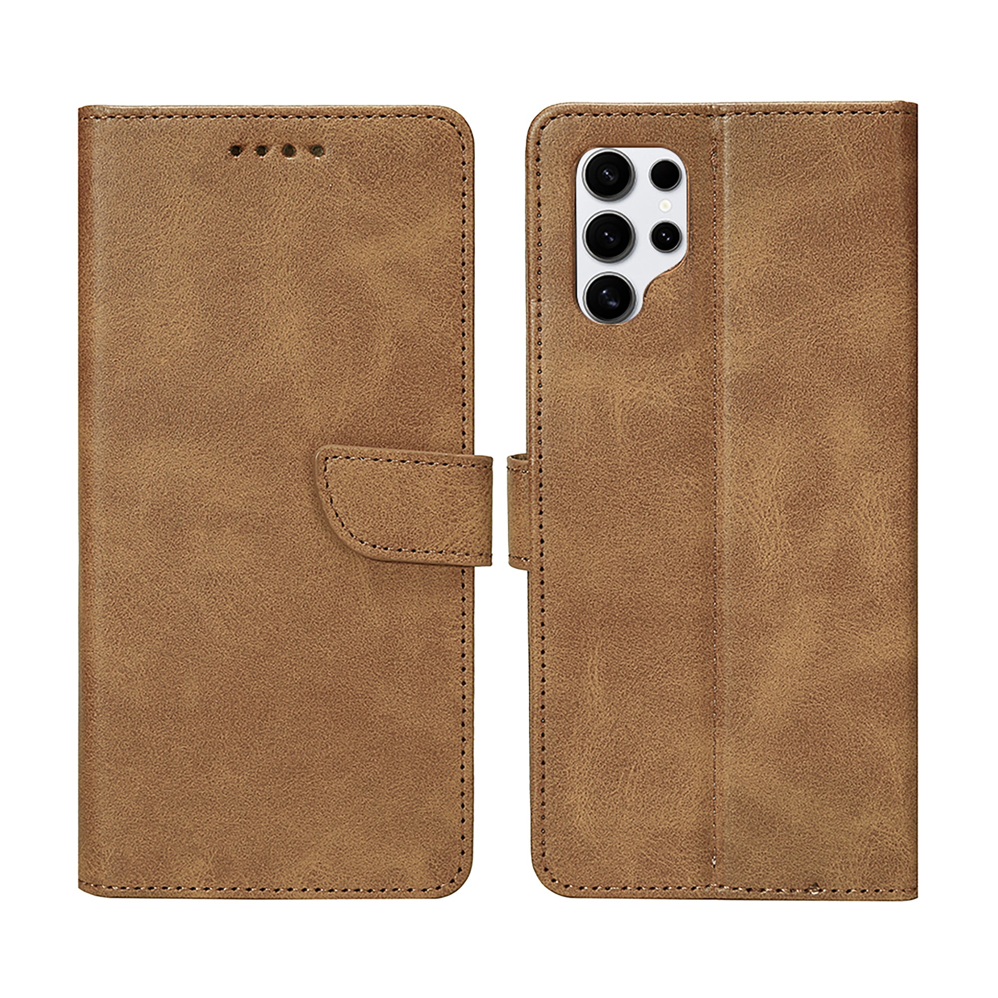 Rixus Buchhülle für Samsung Galaxy S25 Ultra Light Brown – Bild 3