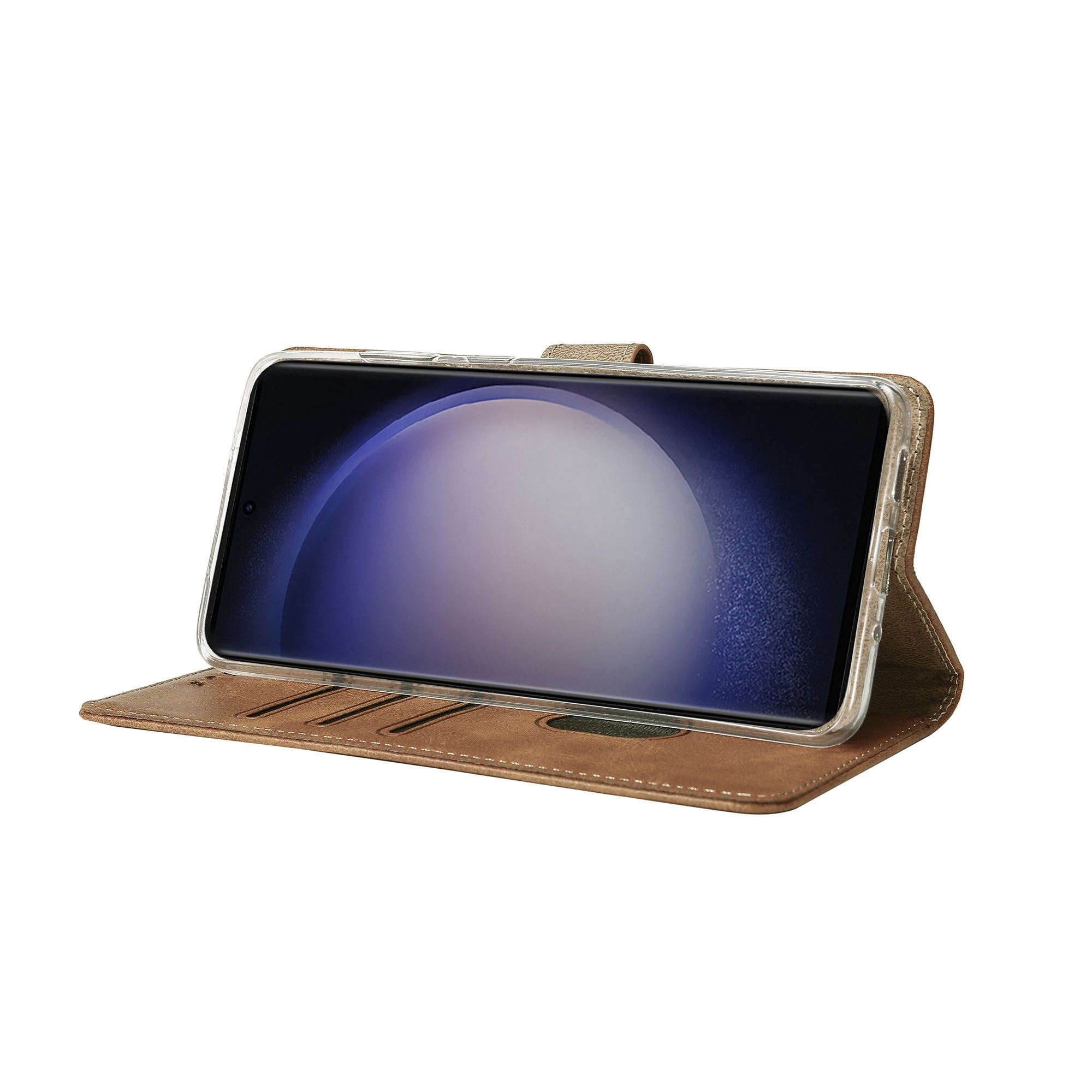 Rixus Buchhülle für Samsung Galaxy S25 Ultra Light Brown – Bild 6