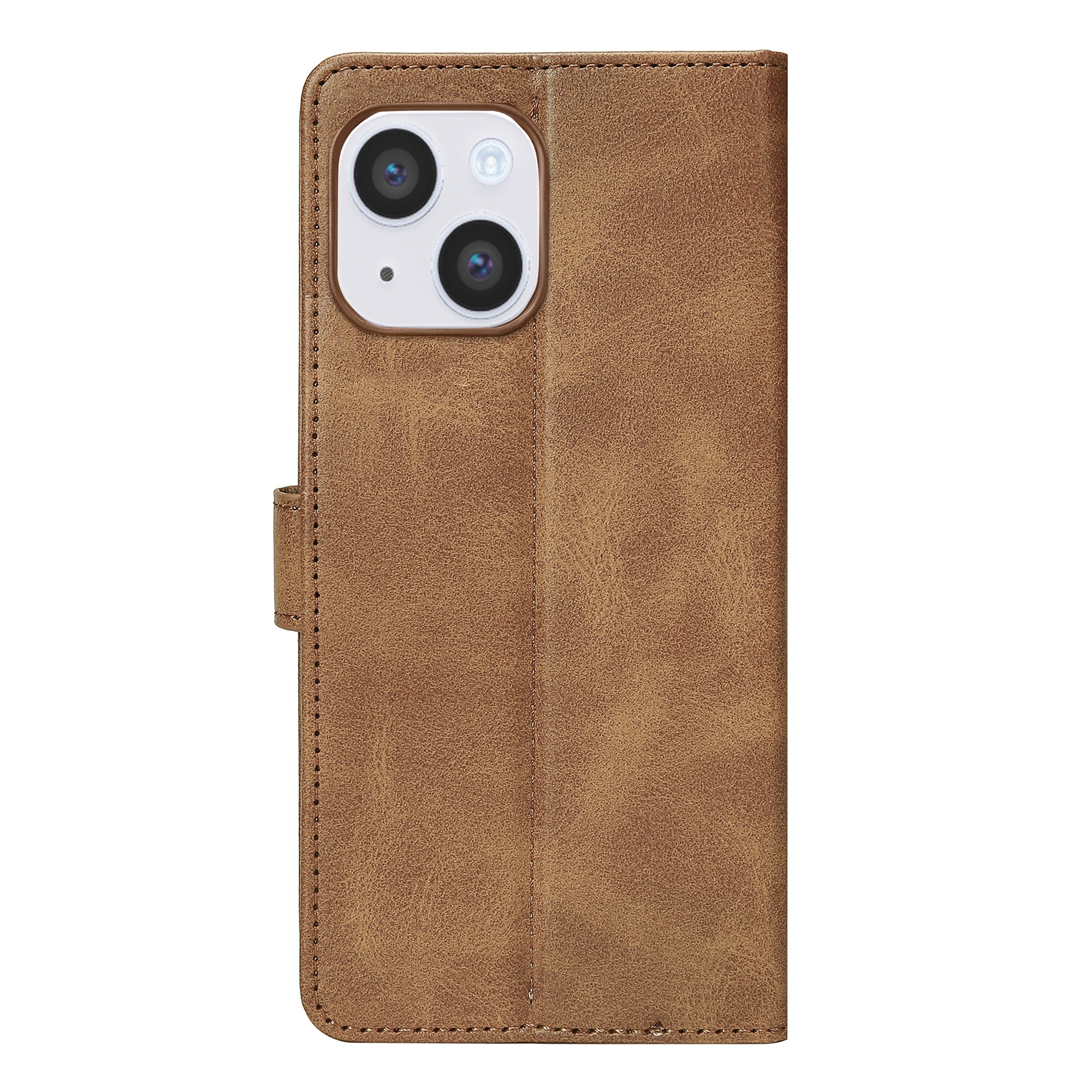 Rixus Buchhülle für Apple iPhone 14 Light Brown – Bild 2