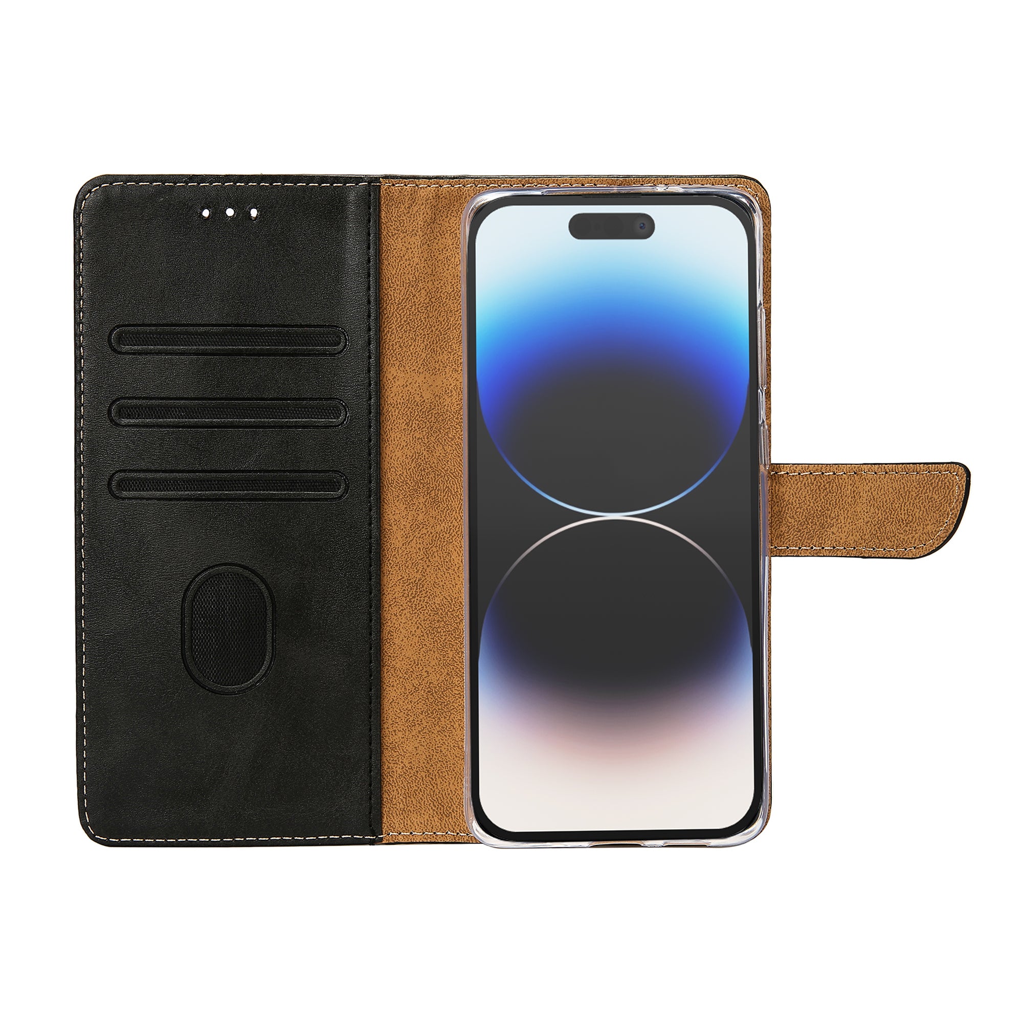 Rixus Buchhülle für Apple iPhone 14 Pro Max Black – Bild 5