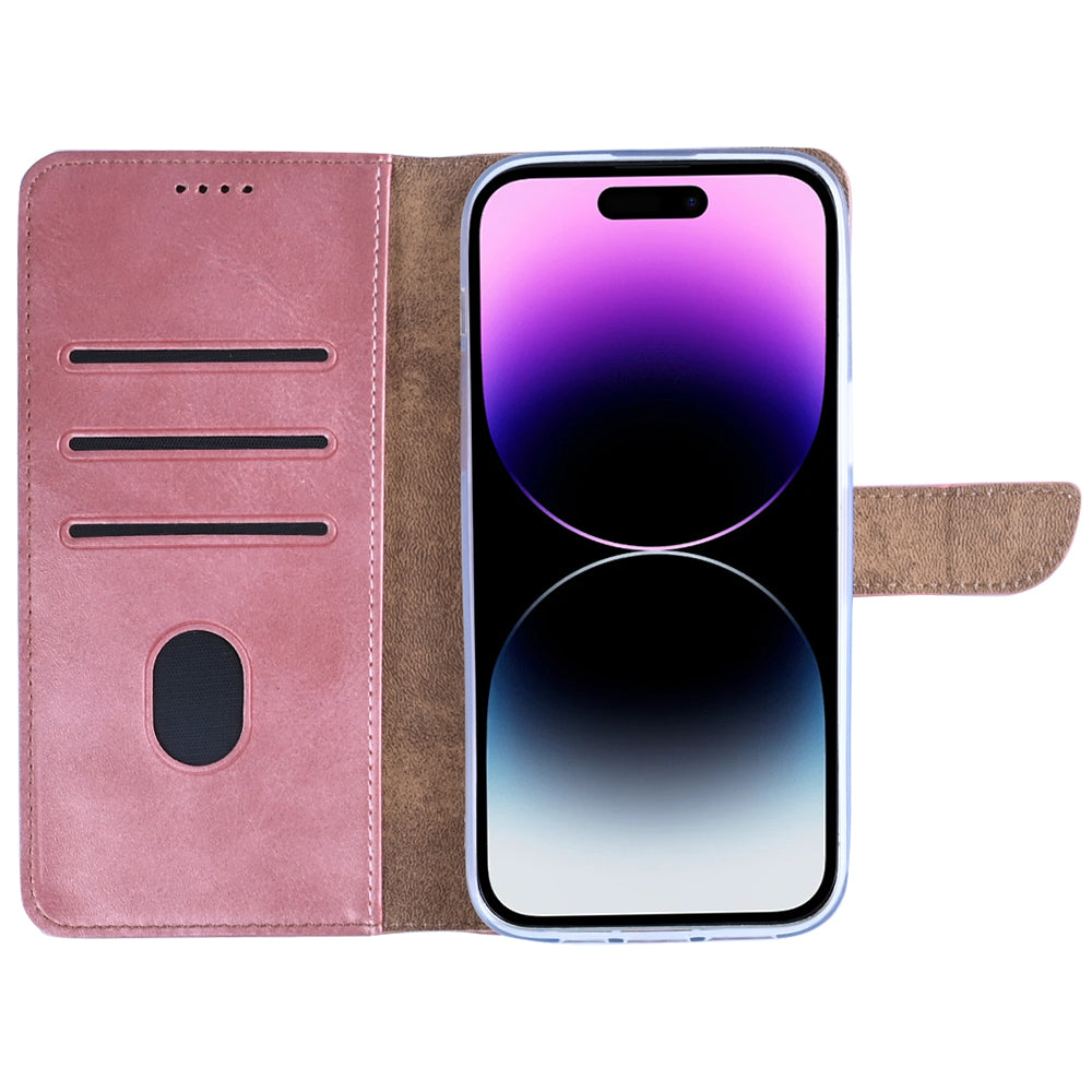 Rixus Buchhülle für Apple iPhone 14 Pro Max Pink – Bild 5