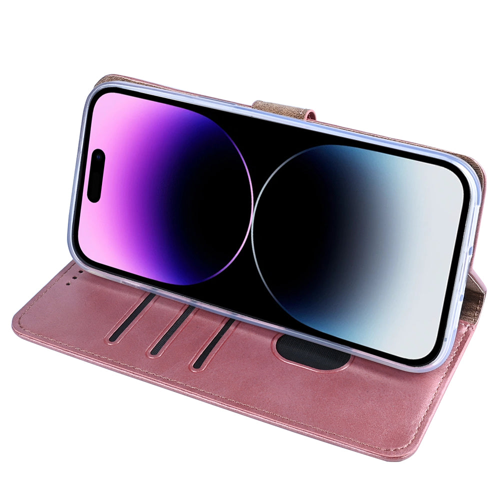 Rixus Buchhülle für Apple iPhone 14 Pro Max Pink – Bild 6